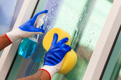Local cleaning team servicing an office in Hampstead near period buildings