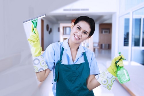 Local cleaning team preparing a Hampstead property for a one-time clean
