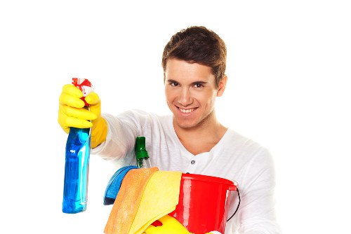 Local cleaning team preparing a Hampstead apartment for handover