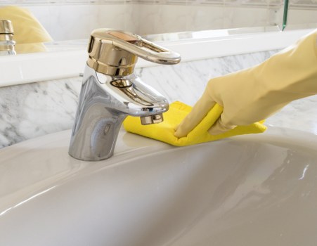 Detailed post-construction cleaning of kitchen surfaces and fixtures in Hampstead